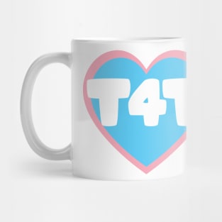 T4T - Heart - Blue - Valentines Trans Pride Mug